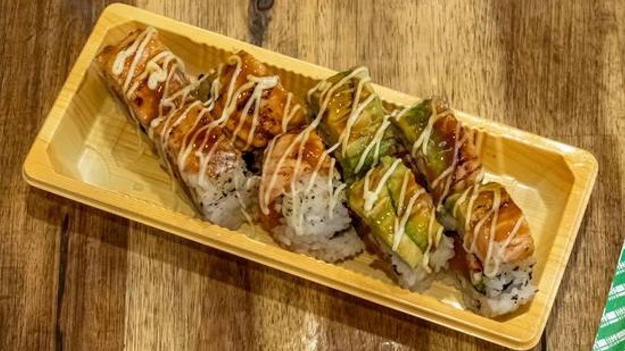 Grilled Salmon Avocado Roll