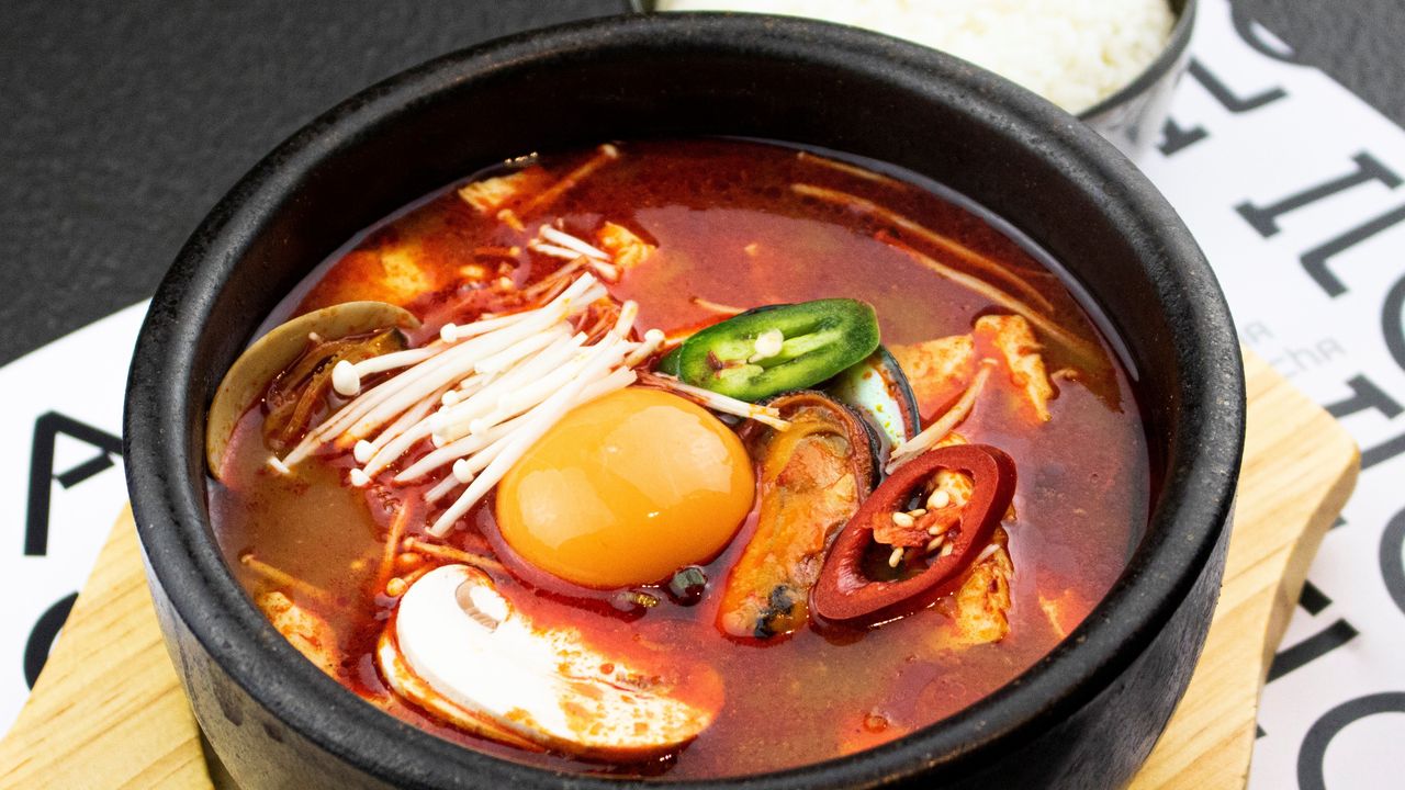 Spicy Seafood Soft Tofu Soup