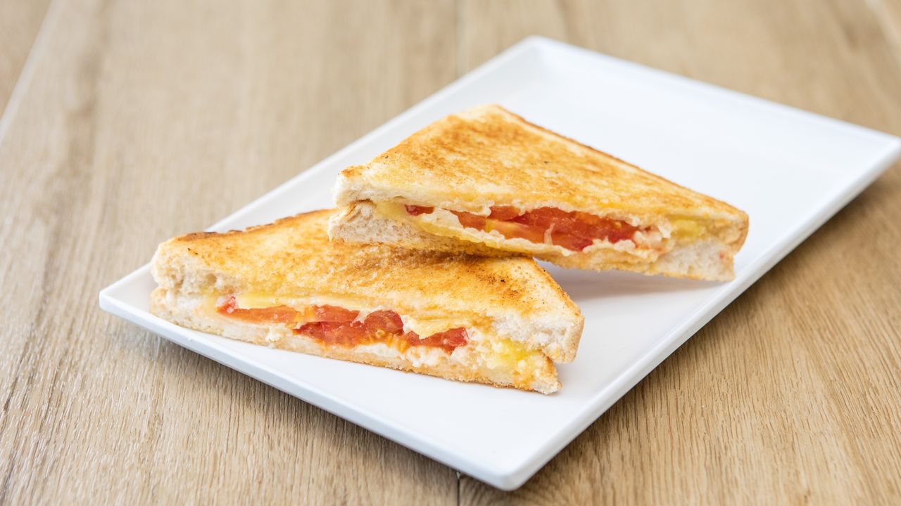 Cheese and Tomato Toasted Sandwich