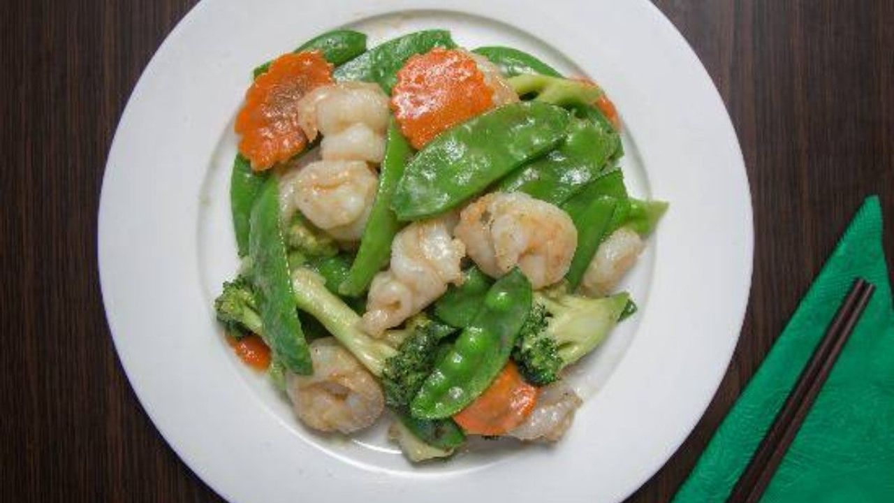 King Prawns with Seasonal Vegetables