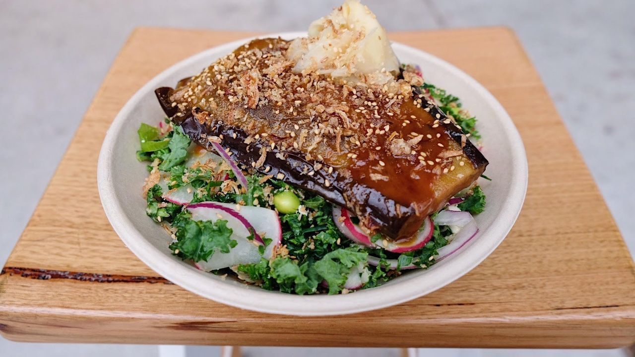 Meru Miso Glazed Eggplant