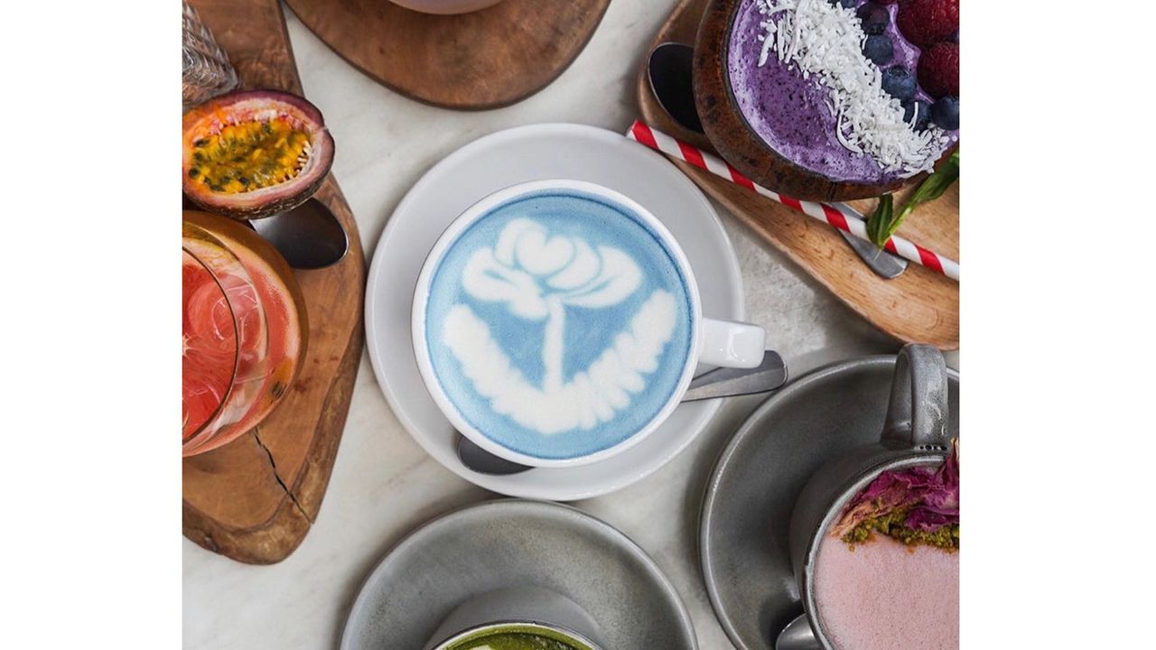 Butterfly Pea Tea Latte