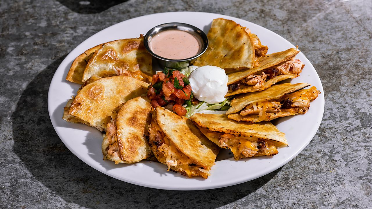 Bacon Ranch Chicken Quesadillas