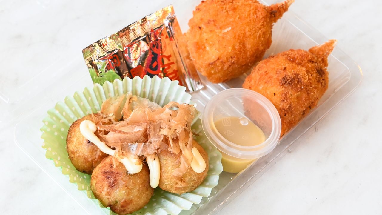 Takoyaki and Crab Claw