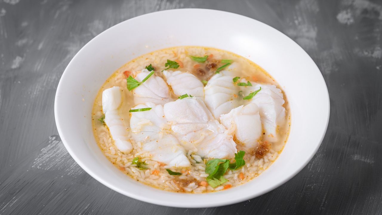 Soft Boiled Rice with Fish