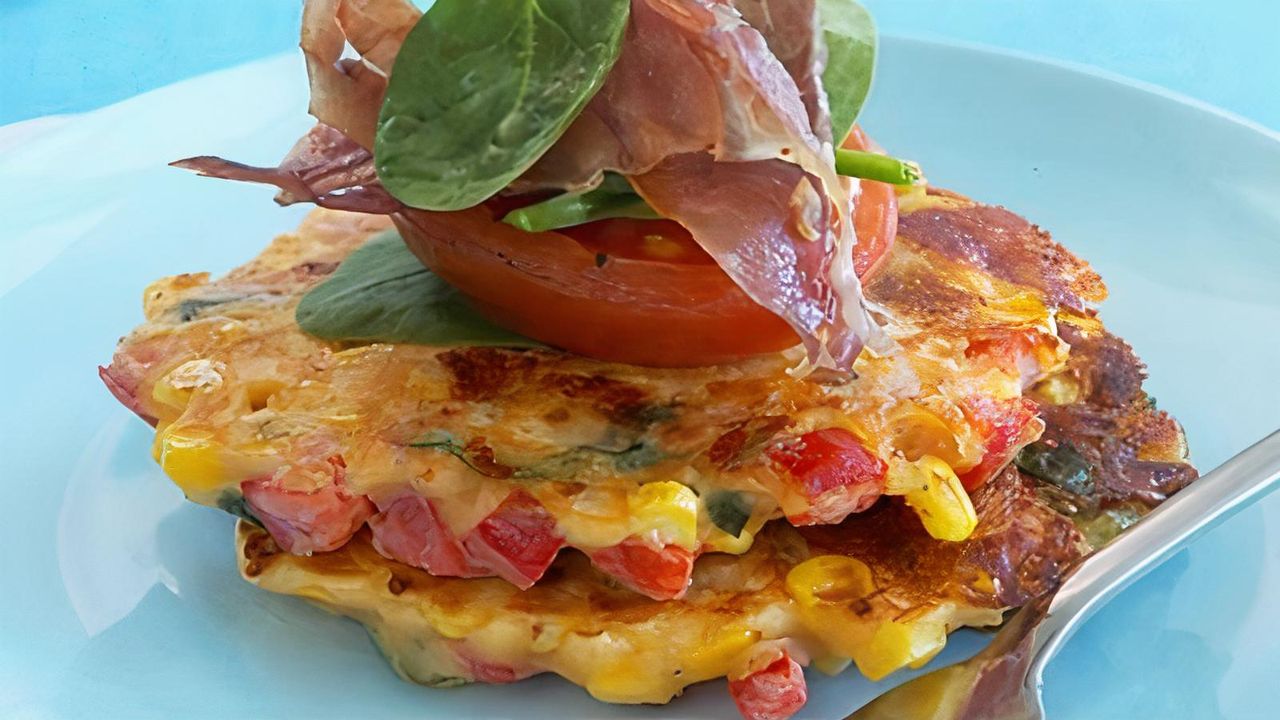 Sweet Corn & Capsicum Fritters