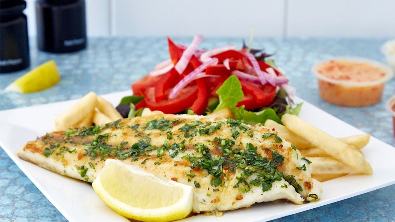 House Fish, Chips & Salad