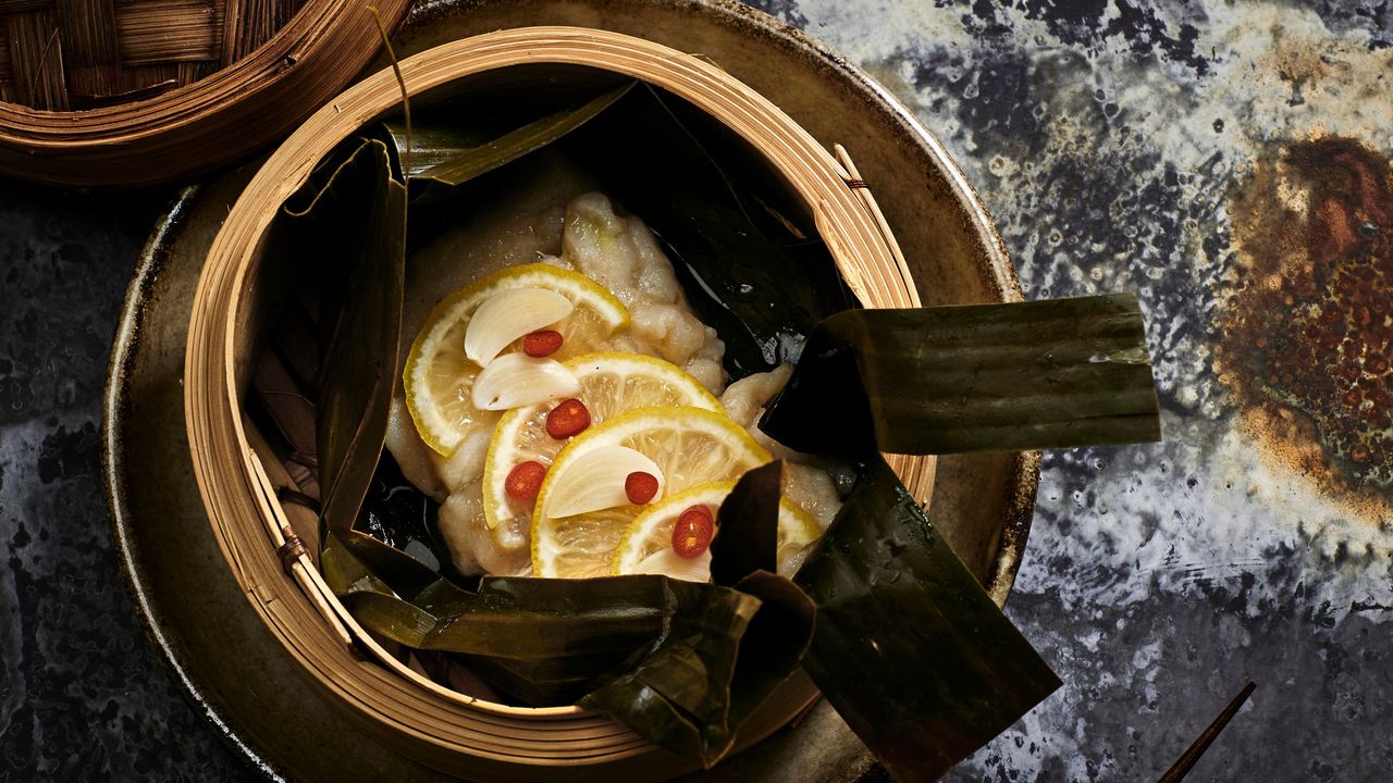 Steamed Ginger, Garilc & Chilli Fish
