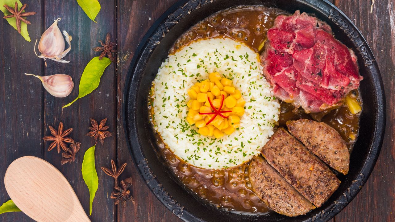 Combination Sizzling Curry