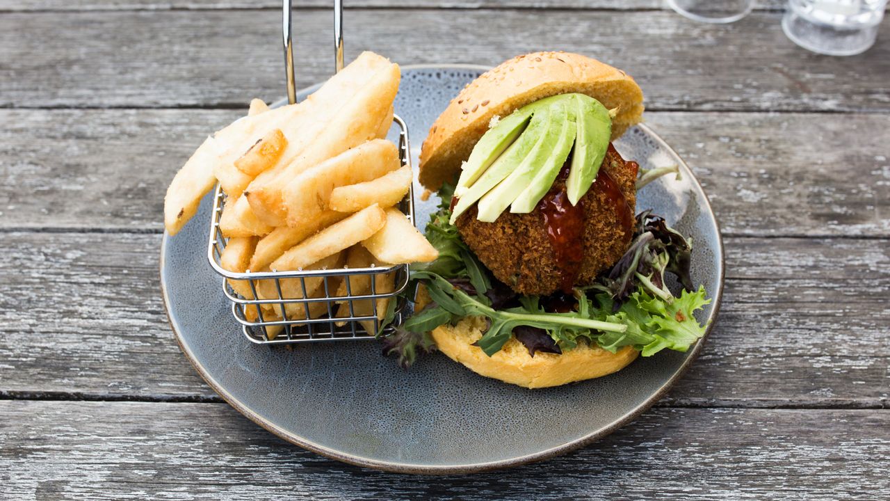 Curry Lentil and Chickpeas Burger