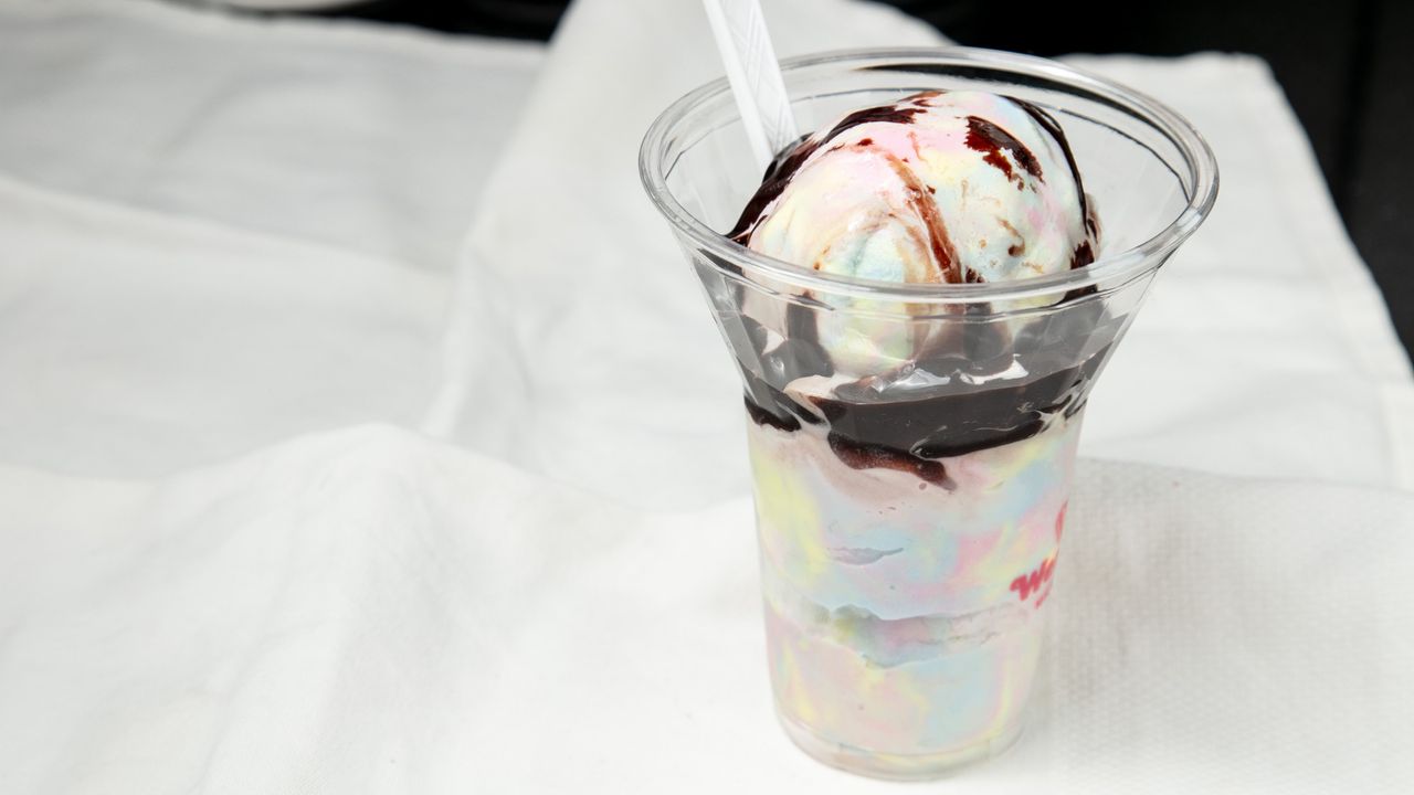 Iced Coffee & a 3 Scoop Choc Fudge Sundae Deal