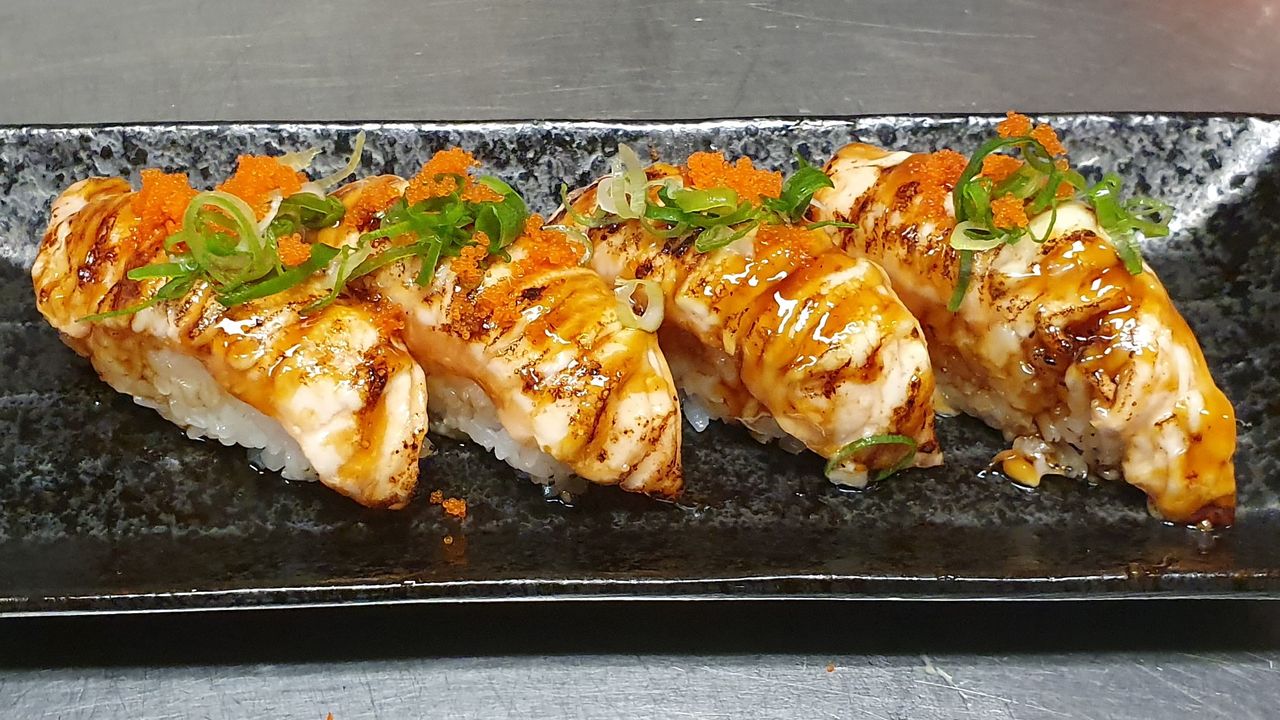 Grilled Salmon Nigiri