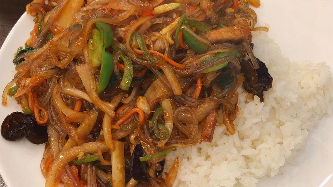 Japchae with Rice