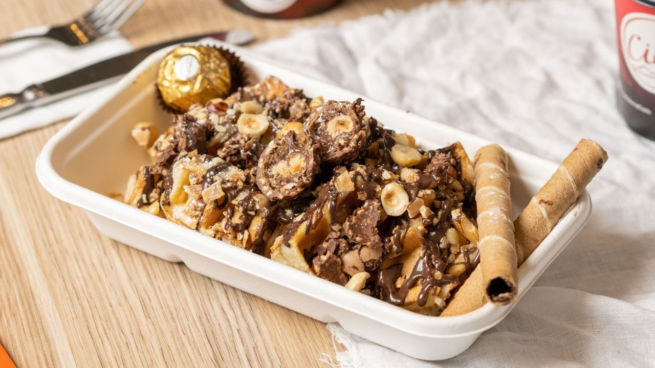 Ferrero Rocher & Nutella Waffle Bites