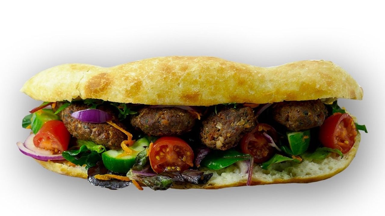 Kofte on Turkish Bread