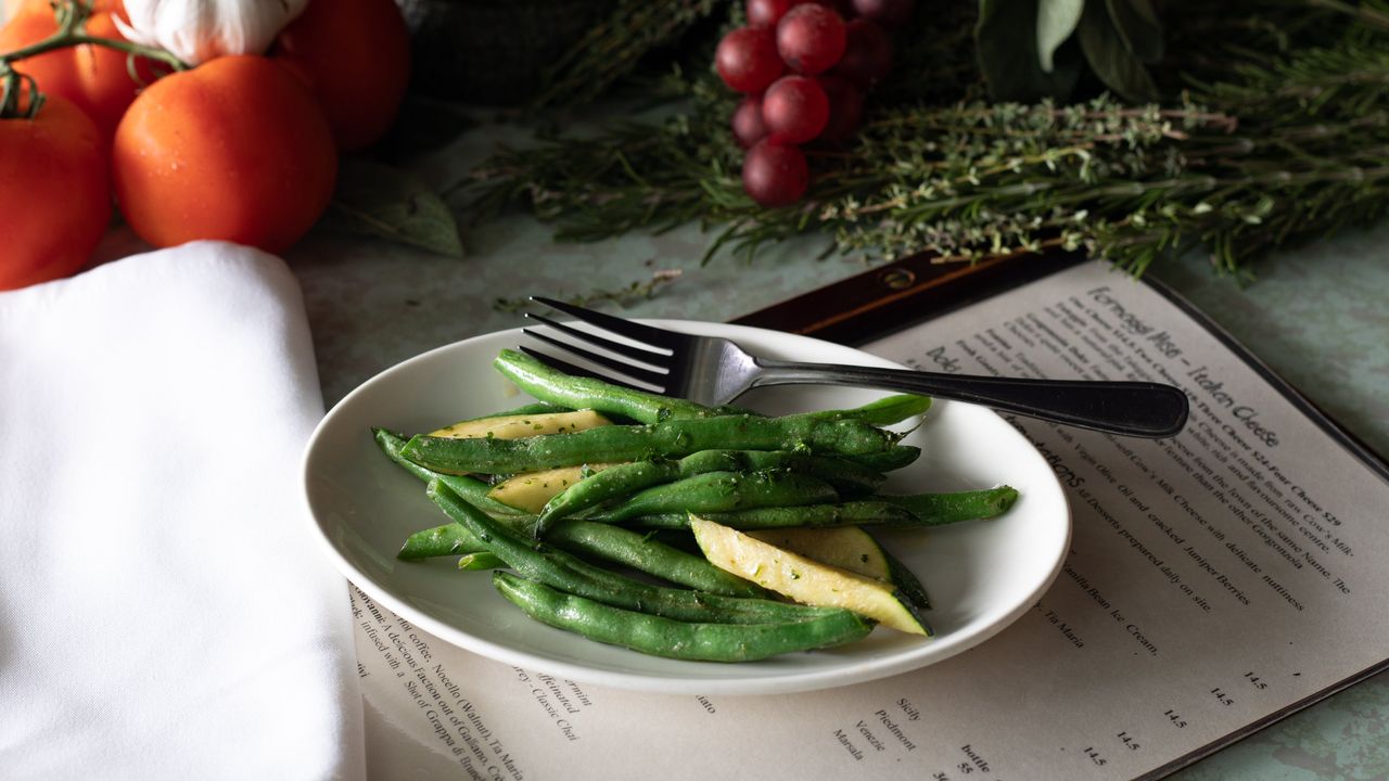 Steamed Seasonal Green Vegetables