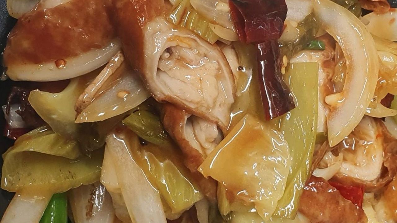 Pickled Vegies with Pork Intestines