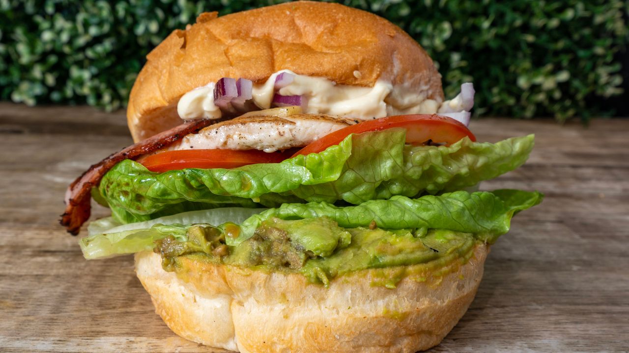 Satay Chicken Burger