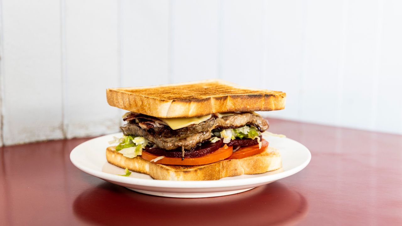 Steak Sandwich with the Lot