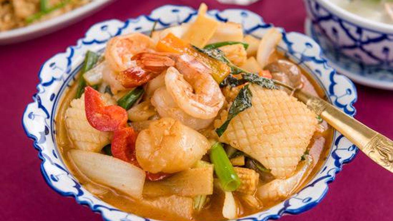 Stir Fried Mixed Seafood
