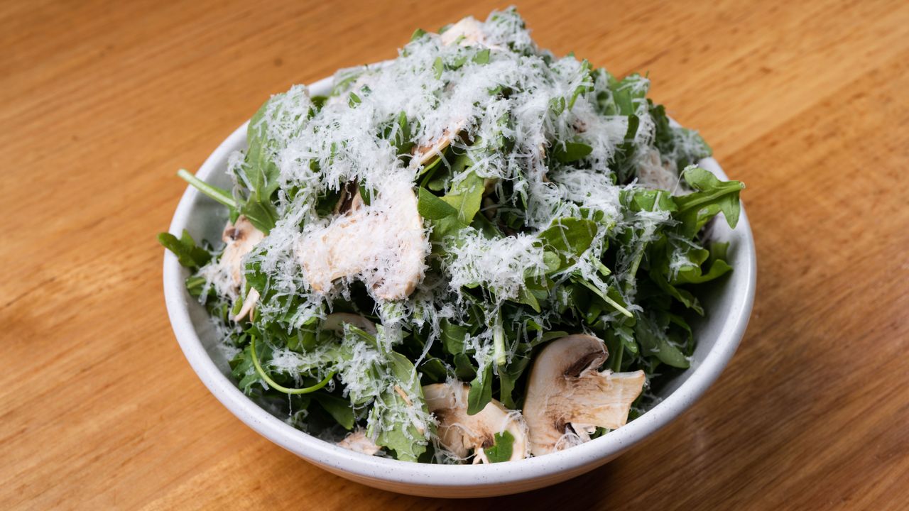 Rocket, Mushroom, Parmesan, Lemon and Olive Oil