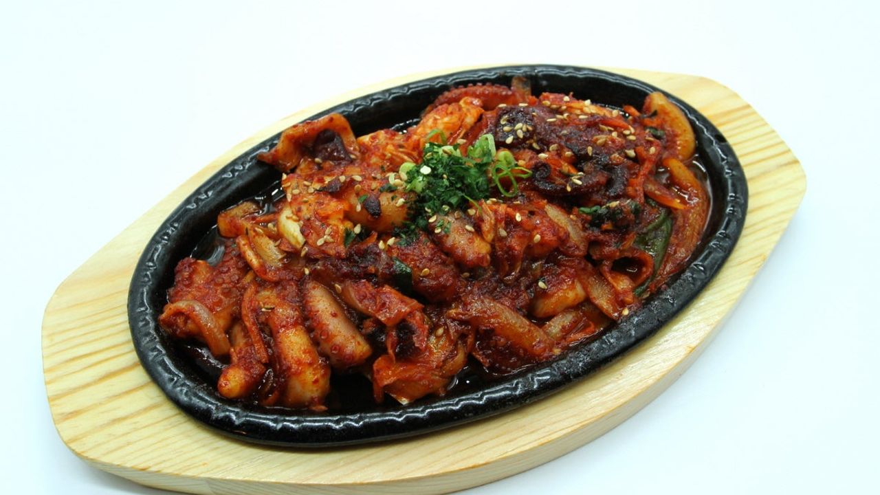 Spicy Stir Fried Octopus