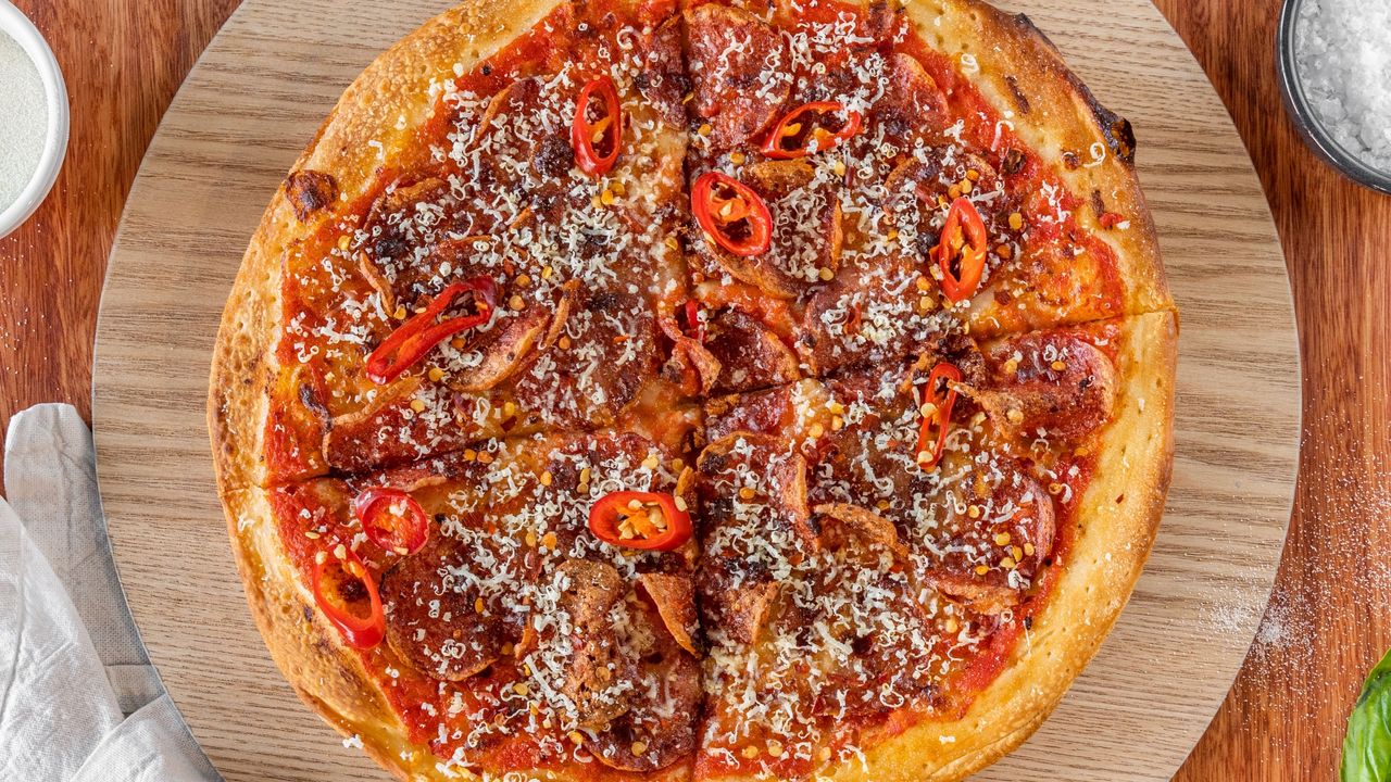 Spicy Pepperoni Pizza