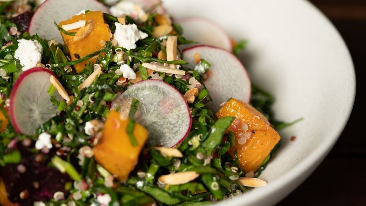 Roasted Pumpkin and Goats Cheese