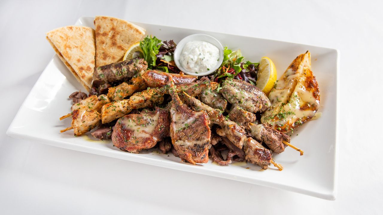 Lamb and Chicken Mix Souvlaki