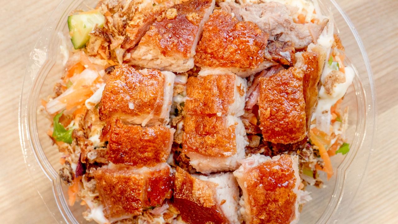 Crispy Pork Belly with Vietnamese Salad