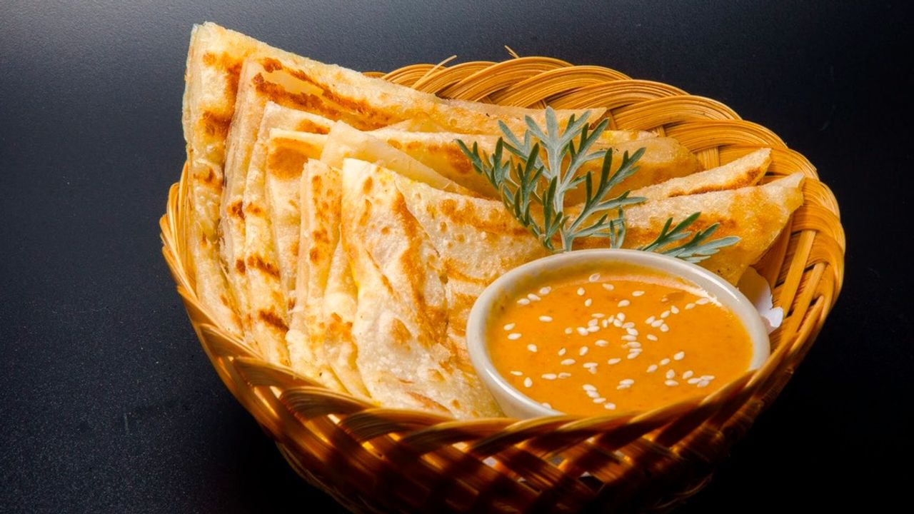 Roti Bread with our Peanut Sauce