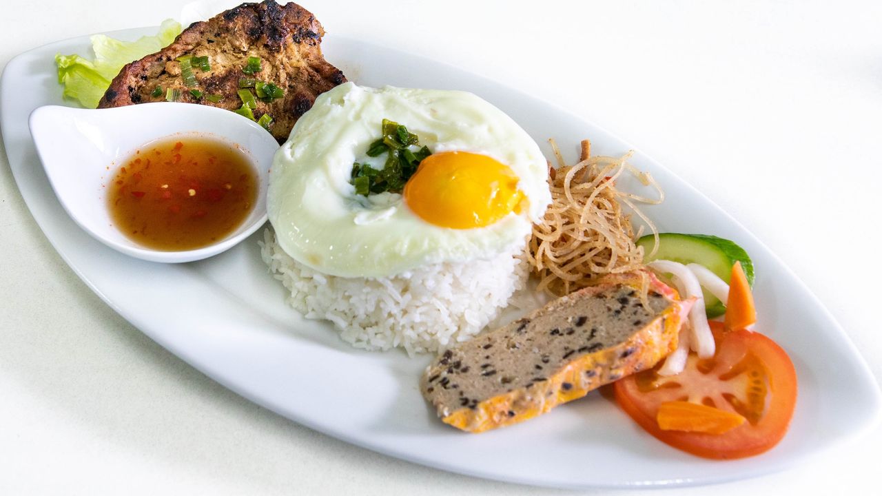 Pork Chop, Pork Cake & Shredded Pork