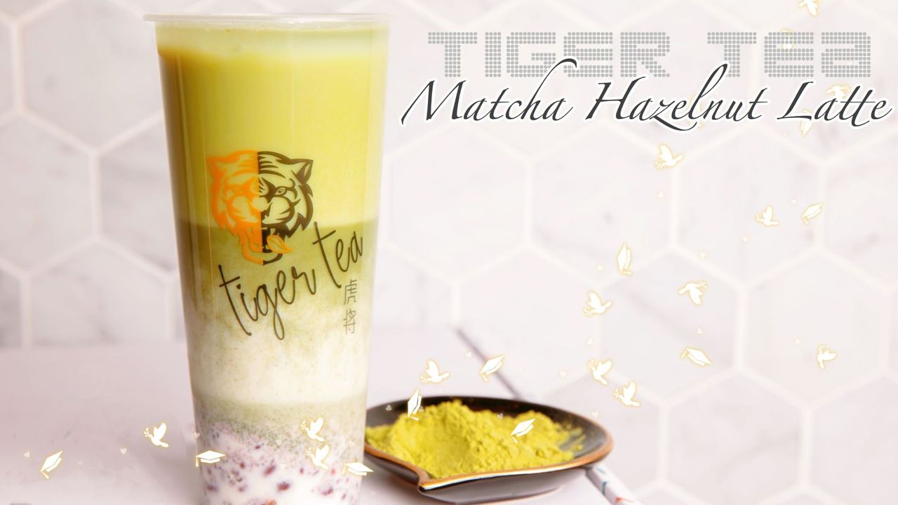 Matcha Hazelnut Latte