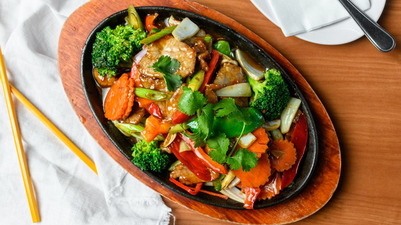 C6. Sizzing Mongolian Beef