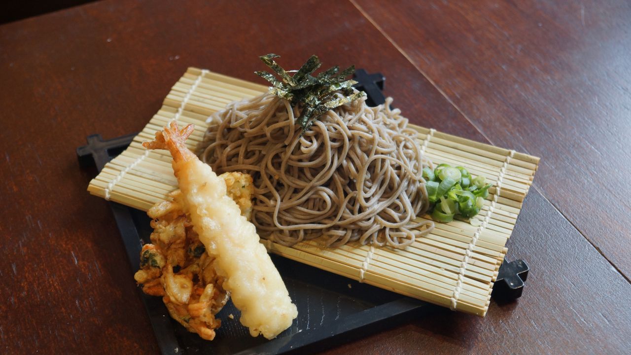 Mixed Prawn & Veg Tempura Cold Soba Noodle