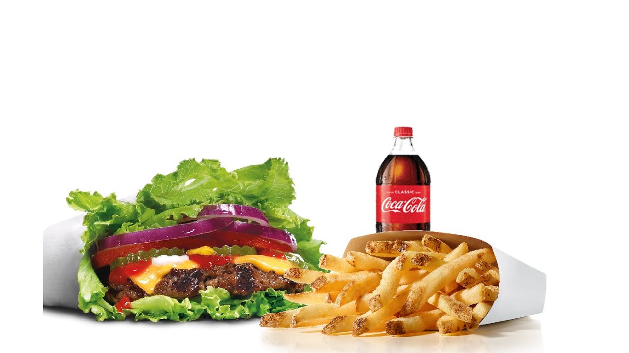 Low Carb Char-Grilled Angus Burger Combo