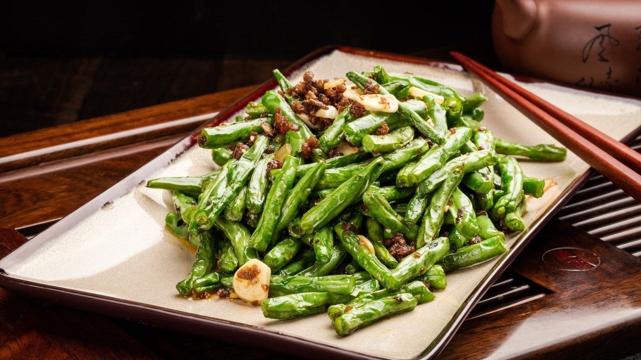 Stir Fried Beans with Minced Pork