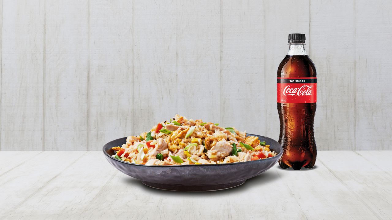 Rice with Teriyaki and 600ml Drink