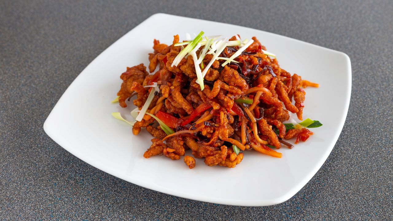 Shredded Pork in Spicy Garlic Sauce  (Spicy)
