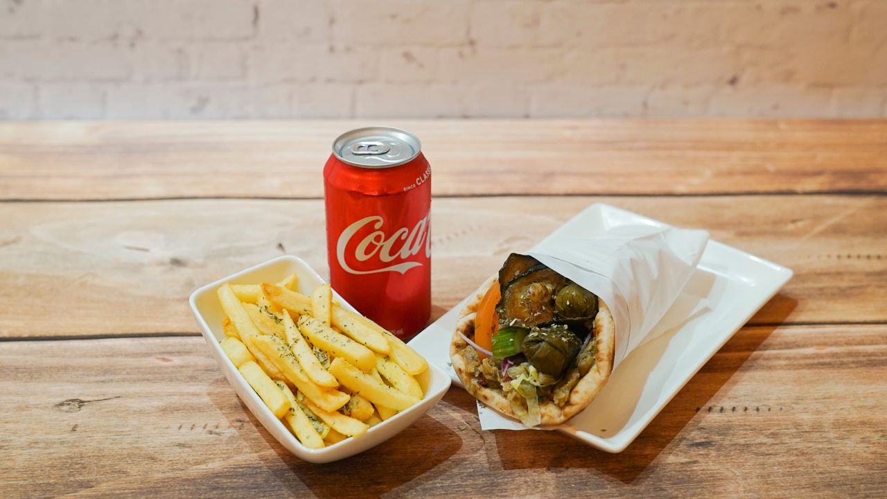 Vegan Souvlaki Combo