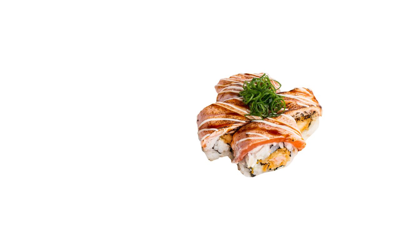 Crumbed Prawn and Seared Salmon Rainbow