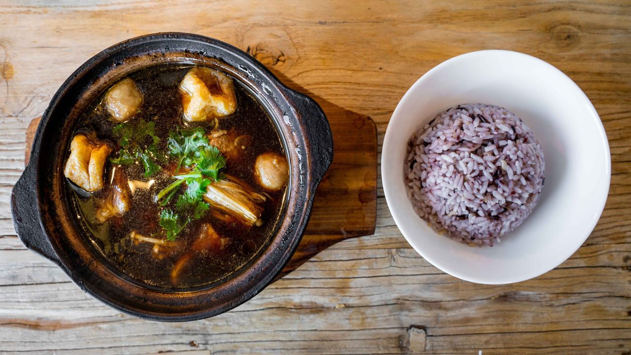 1. Old Fashioned Bak Kut Teh Soup with Multi Grained Rice