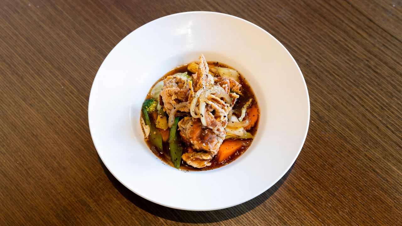 Soft Shell Crab with Garlic Pepper Sauce