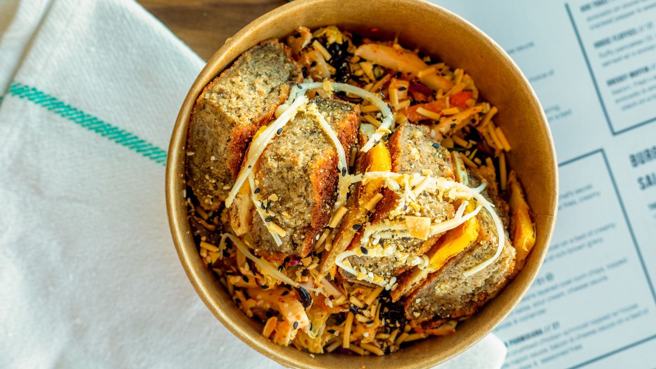Mushroom & Kimchi Salad