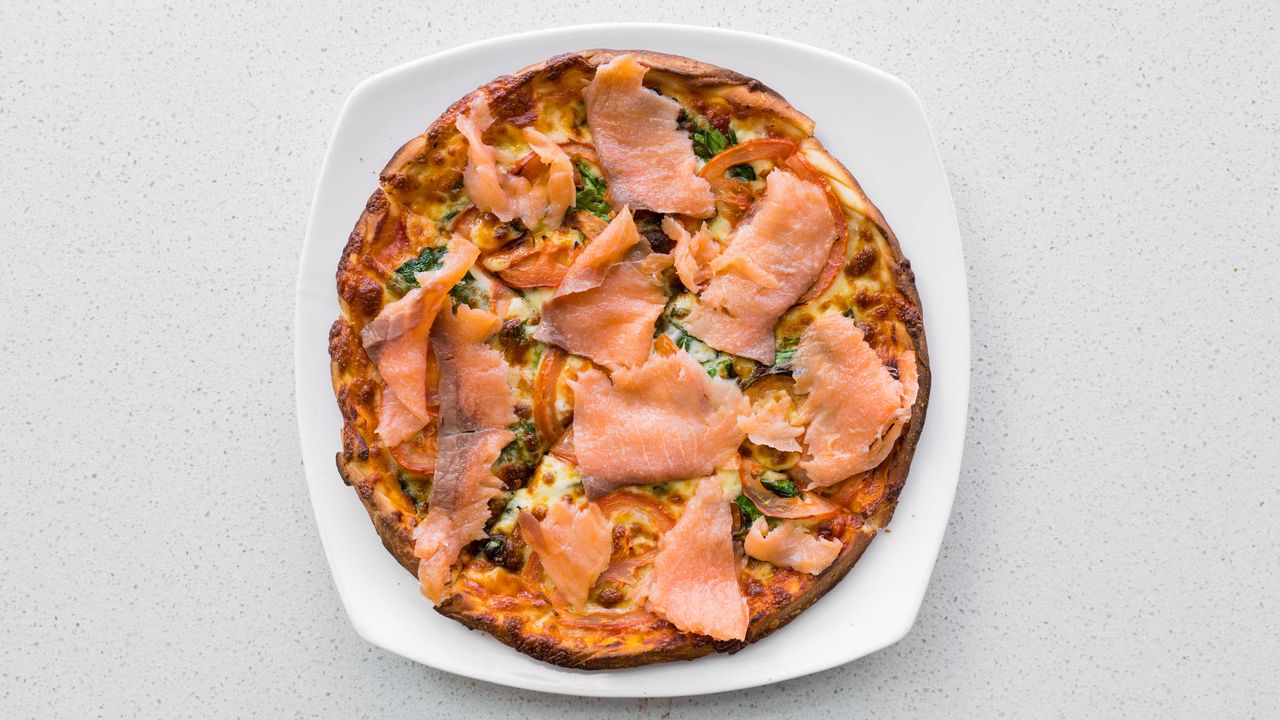 Fresh Salmon Pizza