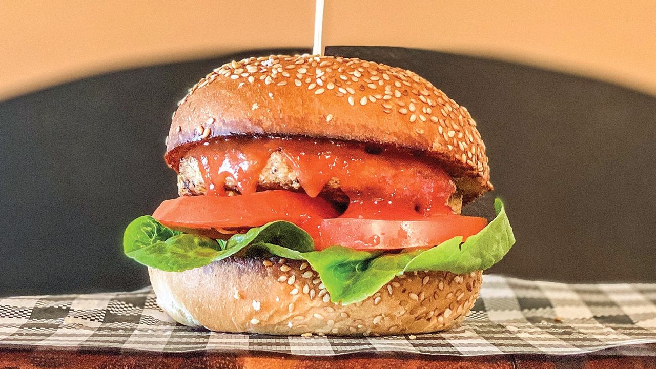 Plant-Based Buffalo Chicken Burger