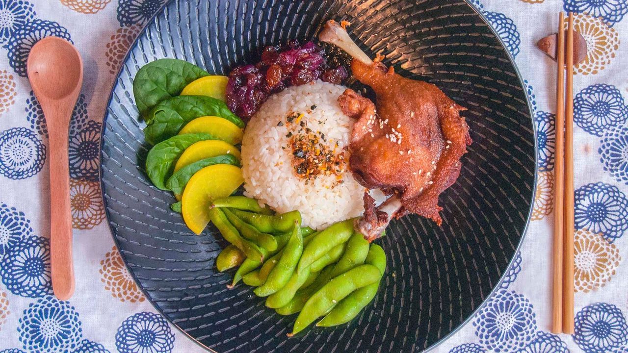 Crispy Duck Leg Donburi