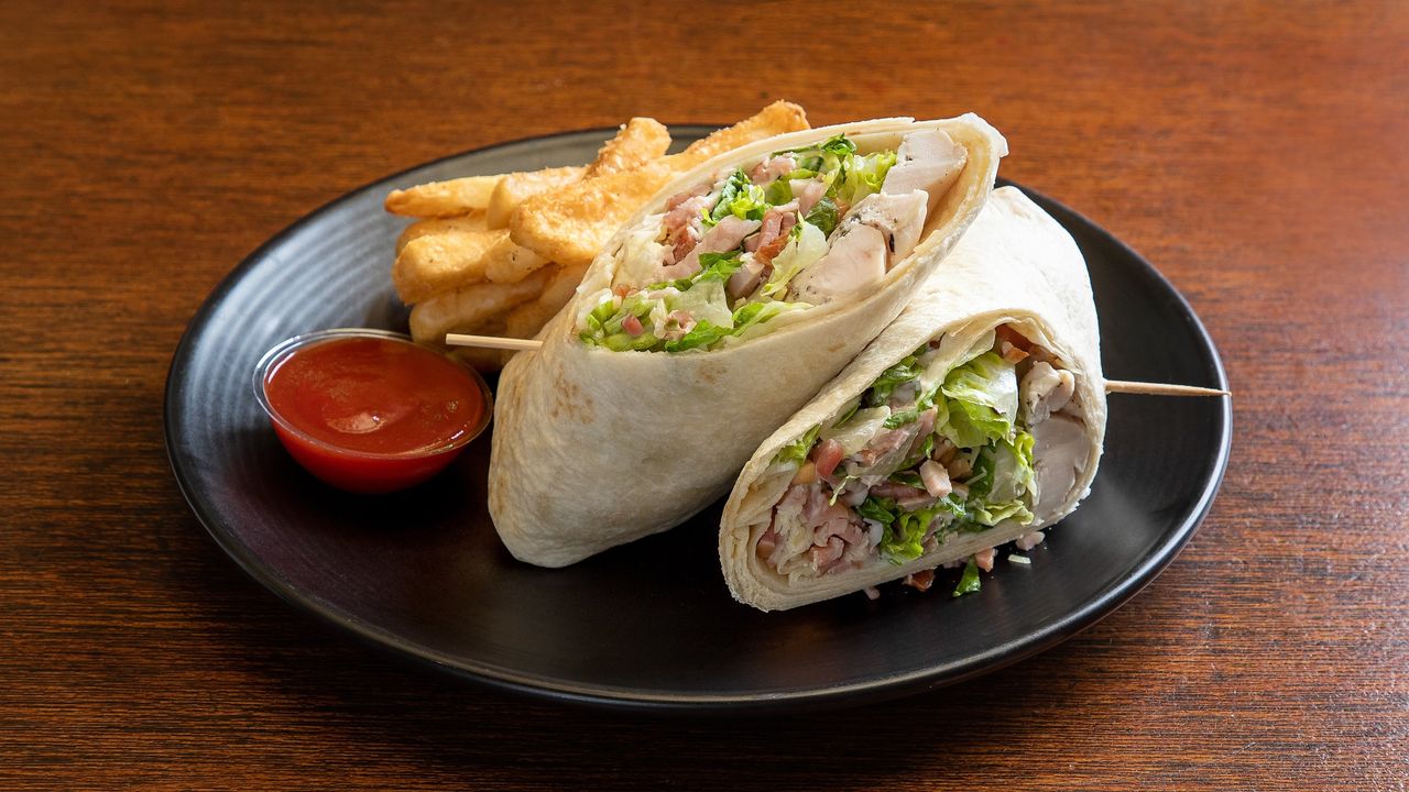 Chicken Caesar Wrap & Chips