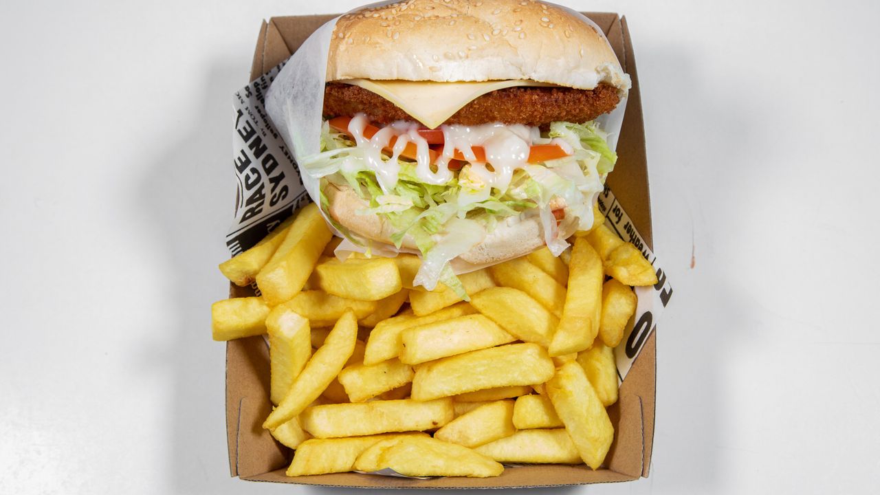 Chicken Schnitzel Burger