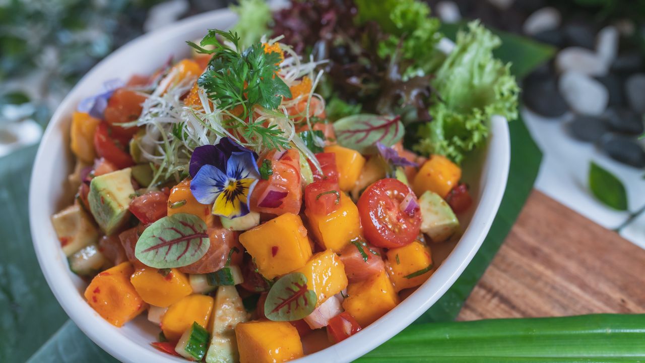 Mango Coco Salmon Salad